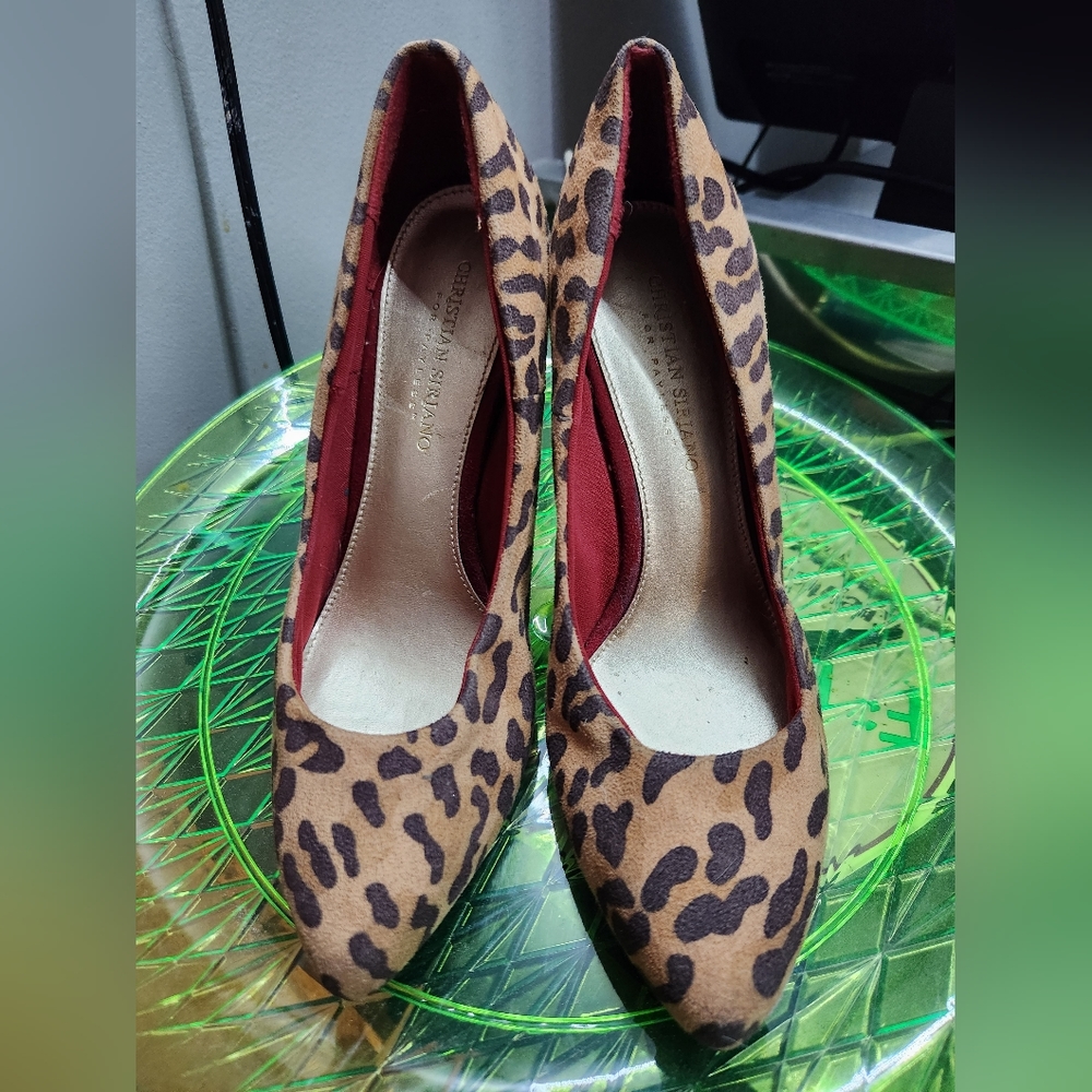 Christian Siriano Leopard Heels